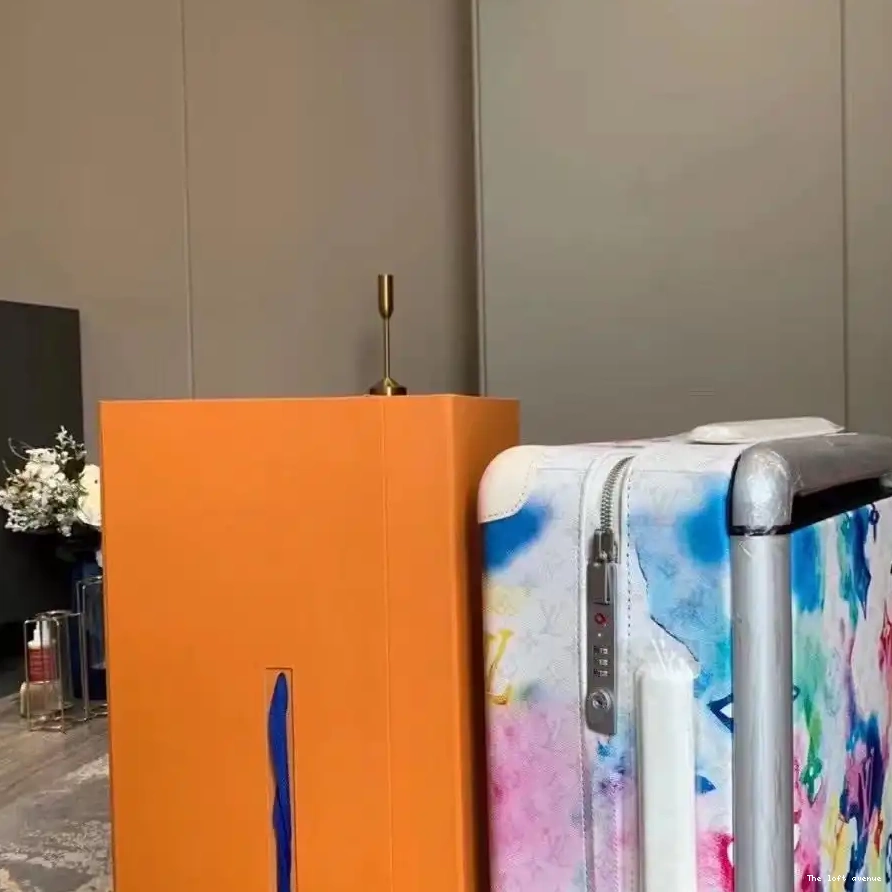 WATERCOLOUR HORIZON MONOGRAM SUITCASE 55 37L CUSTOM 0528
